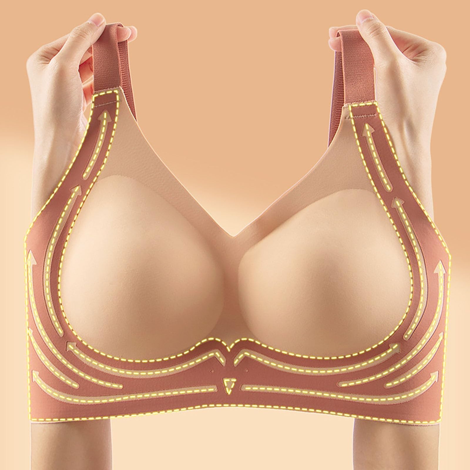 Sleep Bra Bralette - 女性のシームレスなブラジャープラスサイズスポーツプッシュアップブラトップサポート快適な下着ブラジャーヨガフィットネス睡眠ベスト Bralette