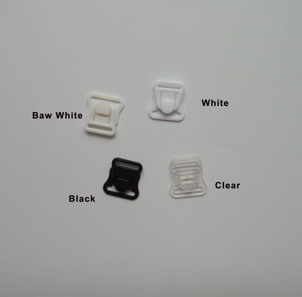 Nursing Bra Clip - ナイロン樹脂看護ブラストラップクラスプ,スナップバックルネクタイフック,母乳育児下着ランジェリー,内径,12*15mm,
