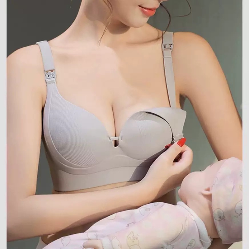Nursing Bra Clip - 授乳女性下着 産後授乳専用 妊婦 垂れ防止 ギャザー 大きいサイズ