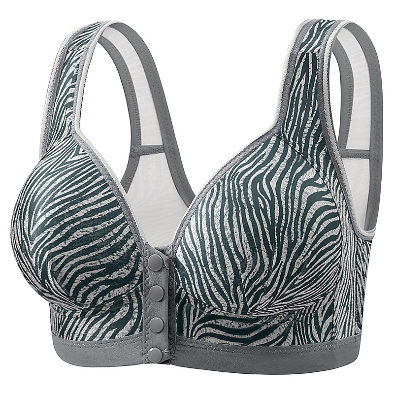 Nursing Bra Clip - フロントホック式授乳ブラジャー、垂れ下がり防止、通気性のあるブラジャー、大きいサイズ、背中サポート、中年女性、ママ向け固定カップ