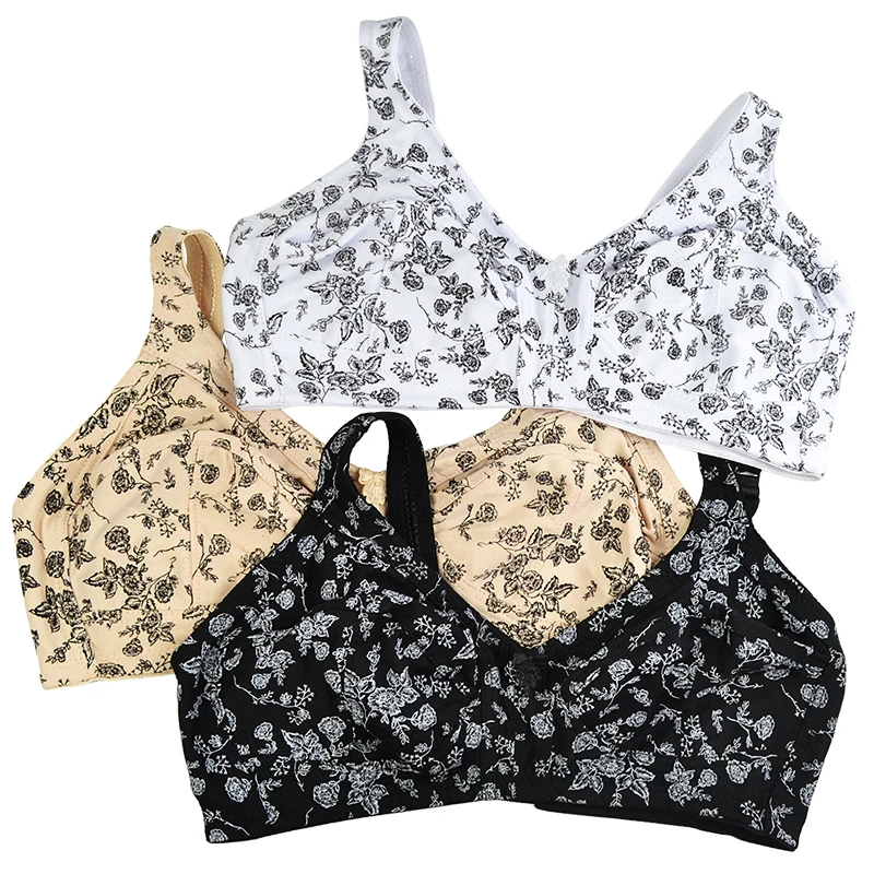 52F 54E プラスサイズブラジャー 女性用 ワイヤレスブ - Cotton Bra Everyday のレビューと価格