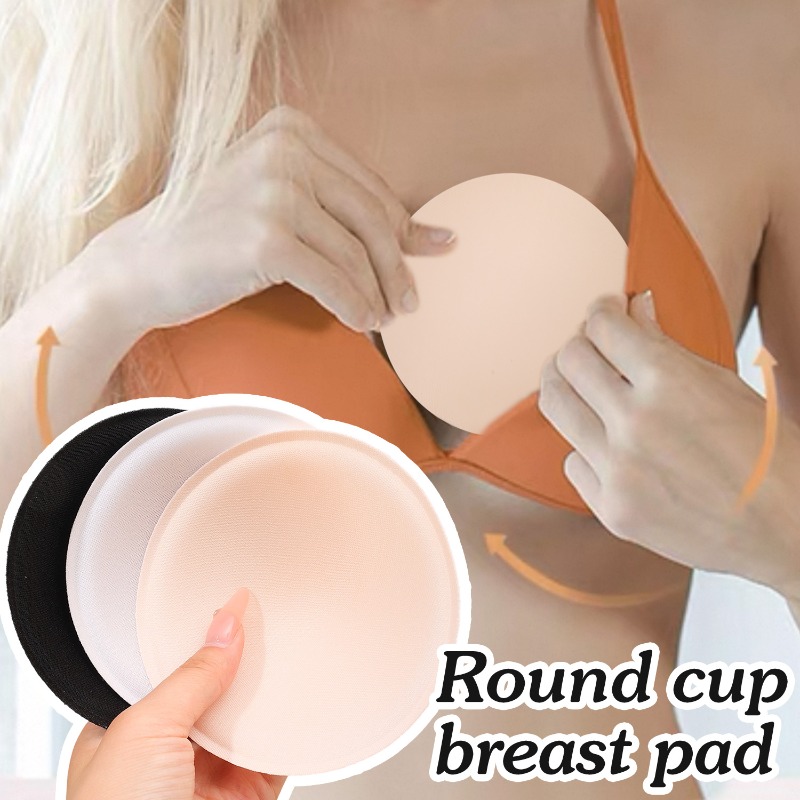女性用サマーソフトスポンジブラパッド、ラウンドプッシュアップ - Push Up Bra Silicone のレビューと価格