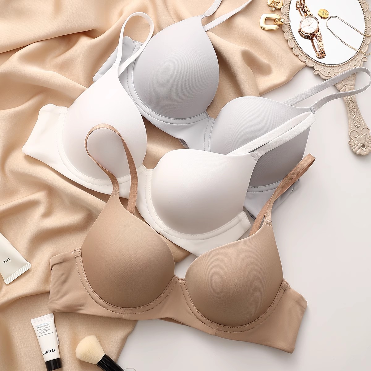 女性用プラスサイズランジェリー シームレスプッシュアップブラ - Cotton Bra Everyday のレビューと価格