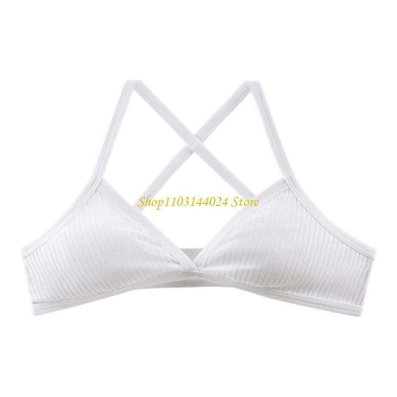 N5KE コットンクロスバックブラジャー通気性生地ワイヤレス - Cotton Bra Everyday のレビューと価格