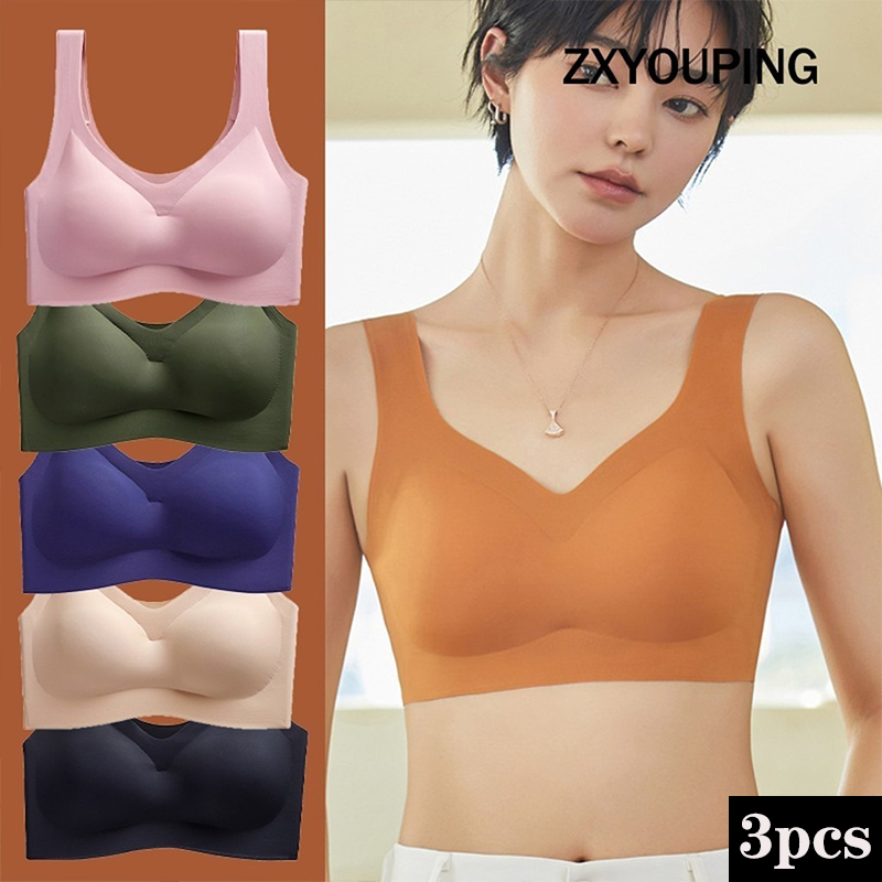 パッド付きシームレススポーツブラ,スチールリングなしで快適, - Underwire Bra Padded のレビューと価格