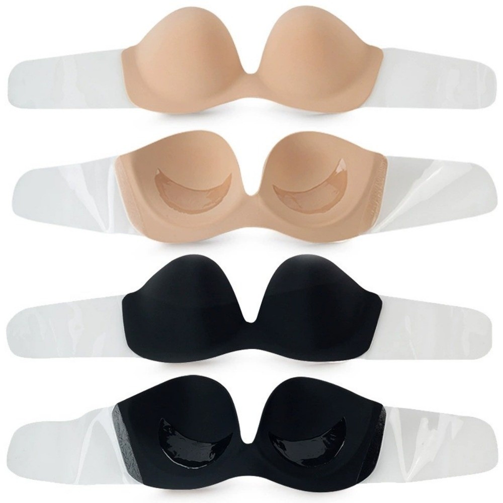 通気性のあるシームレスなインビジブルブラ、粘着性のあるストラ - Backless Bra Sticky のレビューと価格