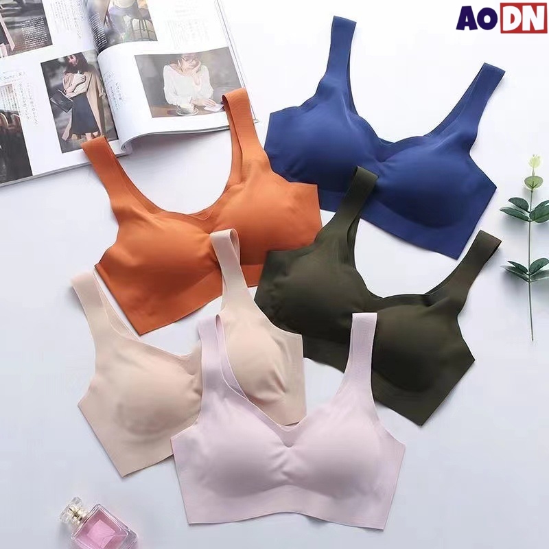 スチールリングのないシームレスな女性用下着,薄いブラ,取り外 - Underwire Bra Padded のレビューと価格
