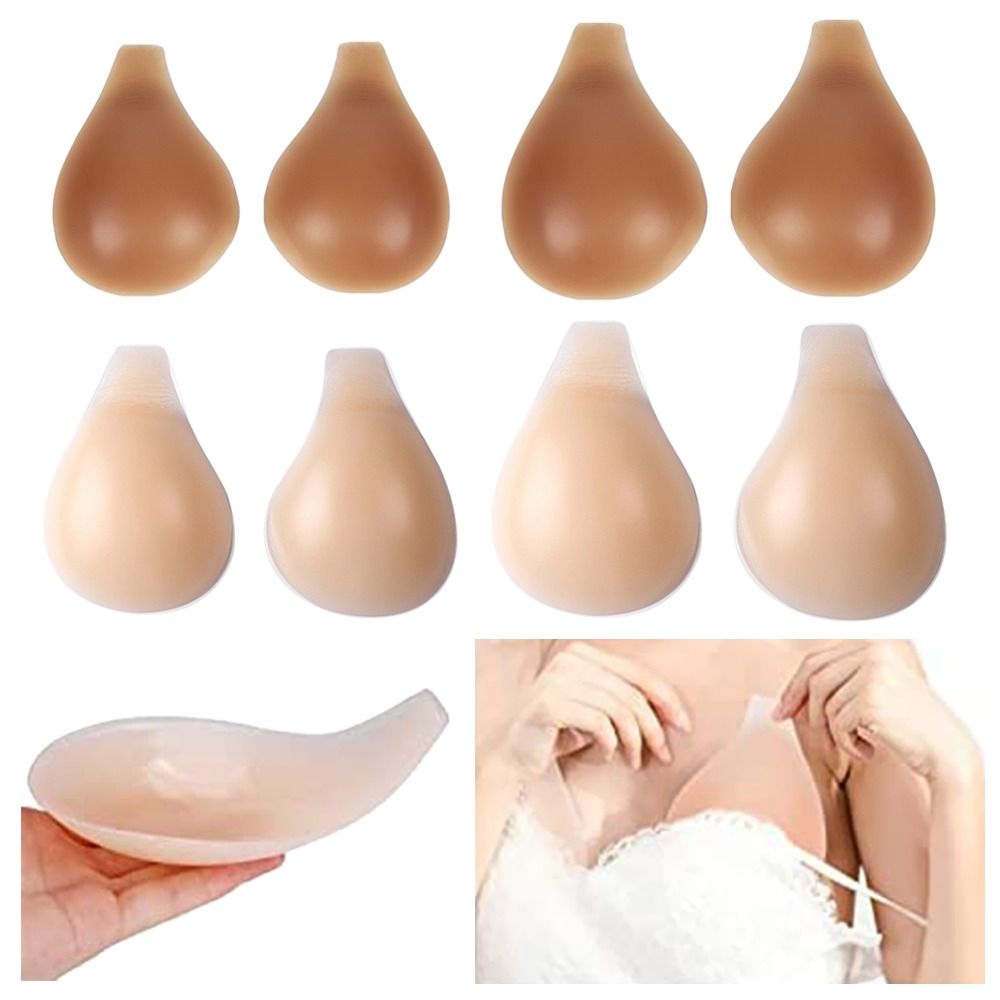 女性のためのセクシーなシリコンブラ,パッド入り,胸のステッカ - Strapless Bra Adhesive のレビューと価格