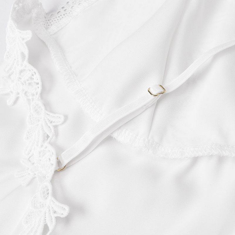 ブライダルサテンレースローブキャミスリップドレスセット（女性 - Sheer Mesh Bra のレビューと価格